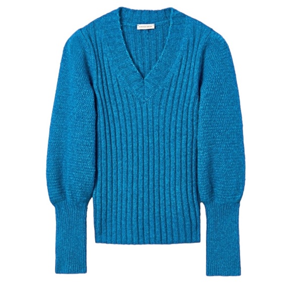 Rebecca Taylor Lofty Alpaca Puff Sleeve Sweater Size XS - Picture 3 of 16